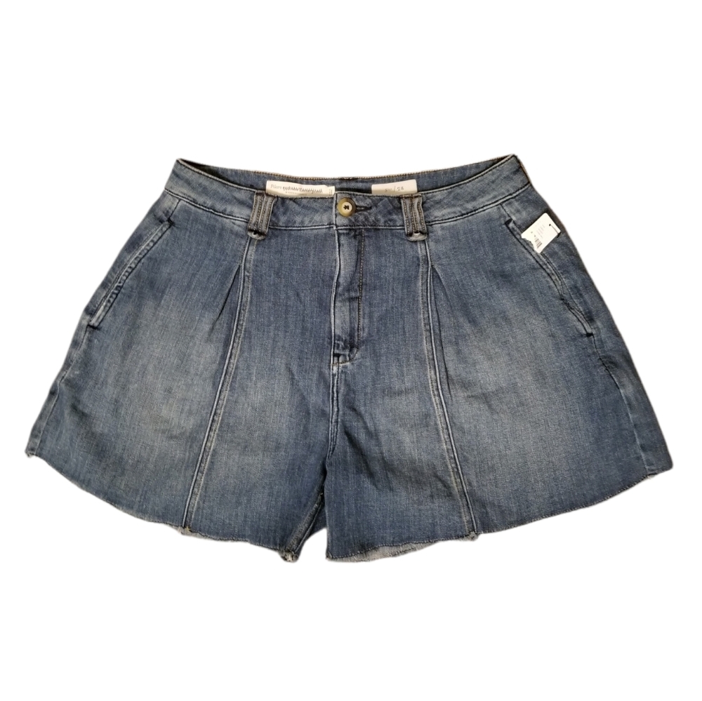 Pilcro and the Letterpress - Anthropologie Shorts High Rise Wide Leg Size 28